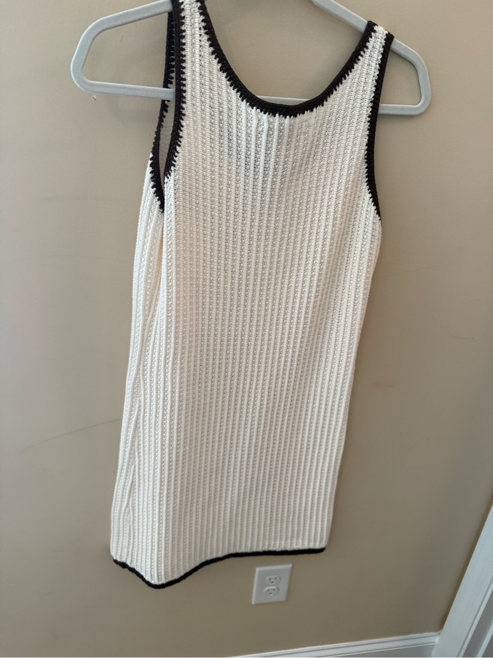 Loft White Crochet Mini Dress - Picture 3 of 6